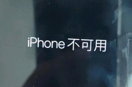 维西苹果服务网点分享锁屏界面显示“iPhone 不可用”如何解决 